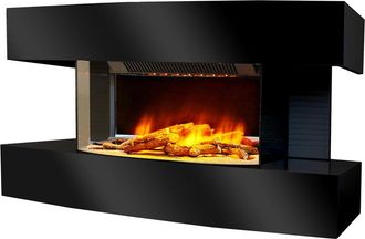 Chemin'Arte Cheminarte - Chimenea El&eacute;ctrica Negra 2000w - Lounge Medium Noir
