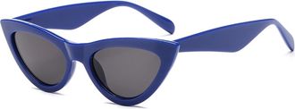 Generic Mens And Womens Small Frame Outdoor Sunglasses Commuting Driving Vacation Sun Glasses(Blue)