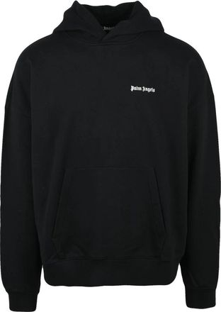 Palm Angels Felpa con cappuccio - Heren - Hoodies - Zwart - S - Katoen - Hoodies & sweatvesten