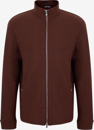 Marco Pescarolo Kurzer Stehkragen-Cardigan aus Jersey Key