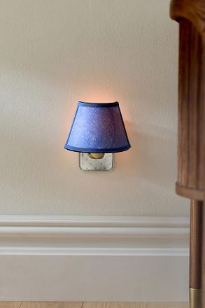 Anthropologie Marbled Paper Shade Night Light