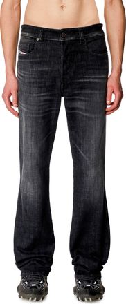 Diesel Bootcut Jeans Regular Waist 1998 D-Buck, Black/Dark grey, Button fly