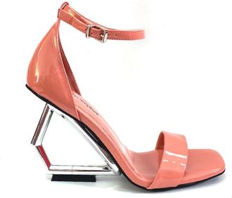Jeffrey Campbell Schoenen, Dames, Roze, 37 EU, Roze-Zilver Stijlvolle Sandalen