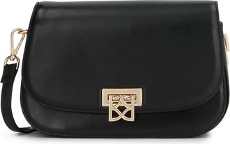 Kazar Tassen, Dames, Zwart, ONE Size, Leer, Elisee Kleine Leren Messenger Bag