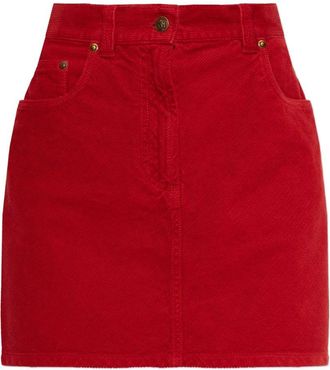 Versace fluwelen katoenen rok