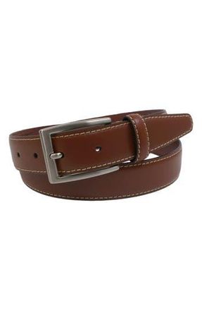 Brooks Brothers Stitched Leather Belt in Tan at Nordstrom Rack, Size 32