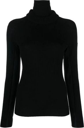 Moncler Dames, Truien, Zwart, Maat: M Wol