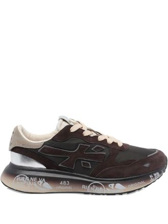 Premiata Laury logo-appliqué sneakers - Brown