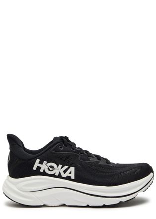 Hoka One One Clifton 10 Mesh-knit Sneakers - Black - 6.5 (IT39.5 / UK6.5)