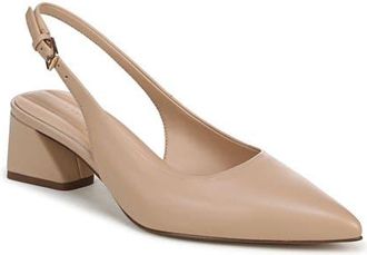 Franco Sarto Racer Slingback Pointed Toe Pump in Nude at Nordstrom, Size 5.5