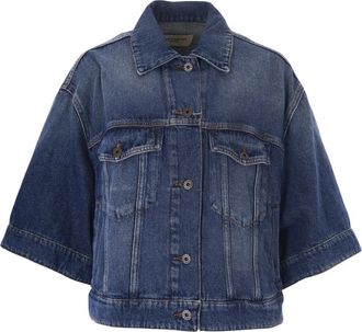 Max Mara Denim Jacket - Dames - Spijkerjassen - Blauw - XS - Denim - Jassen