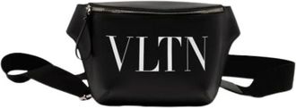 Valentino Pre-owned Belt Bags, female, Black, Size: ONE SIZE Pre-owned Vintage Leather Crossbody Bag