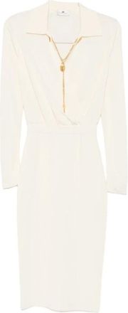Elisabetta Franchi Mujer, Vestidos, Blanco, Talla: L