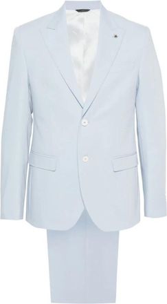 Manuel Ritz Single-breasted Suit - Heren - Business pakken - Blauw - S - Wol - Kostuums