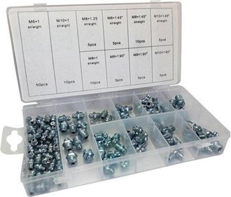 Trade Shop Trade Shop - Testine Ingrassatori 110 Pz Ingrassatore Auto Trattore Camion Pala Meccanica