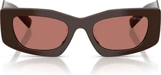 Prada Sunglasses Prd03 Sd 27 I80 W Cigar/Bordeaux Women