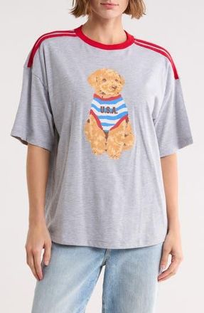 Vinyl Icons Puppy Athletic Graphic T-Shirt in Heather Grey at Nordstrom Rack, Size X-Small