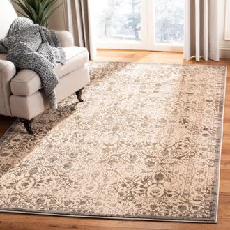 Safavieh Brilliance Machine Made Area Rug, Cream / Grey Traditional Style Easy Care