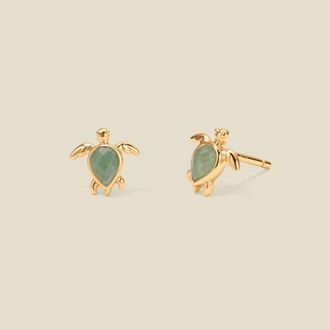 Made by Mary Turtle Stud Earrings