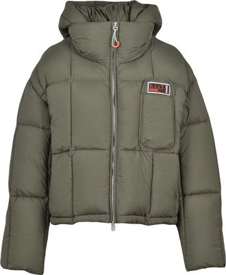 Dekker Green Hooded Quilted Polyamide Down Jacket