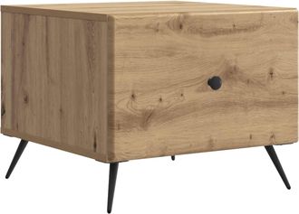 vidaXL Mesa De Caf&eacute; Roble Artisan 49 X 50 X 40 Cm Madera De Ingenier&iacute;a Vidaxl