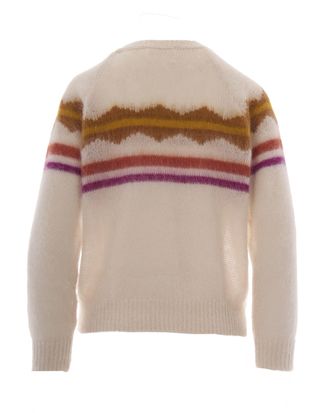 Isabel Marant Womens Knit Sweater Monette Ecru Mohair Jumpers