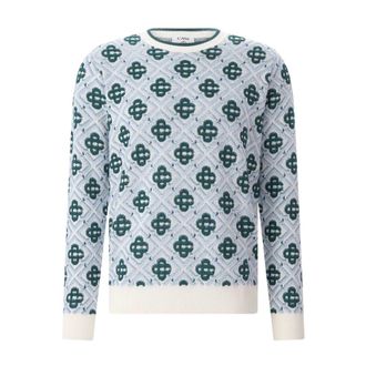 Casablanca Ronde hals gebreid - Heren - Ronde hals truien - Veelkleurig - 2XL - Wol - Truien & Vesten