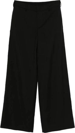Pantaloni Torino Soft Broeken - Dames - Wijde Broeken - Zwart - S - Wol - Broeken