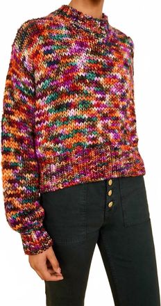 Ulla Johnson Maude Multicolor Knit Pullover Sweater In Quartz