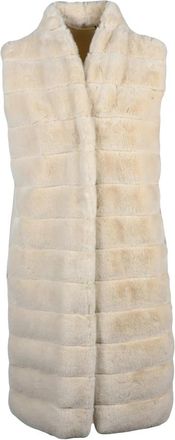 Emme Di Marella Pinosa Vest - Dames - Bodywarmers - Beige - M - Polyester - Jassen