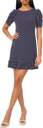 Halogen Puff Sleeve Minidress in Classic Navy at Nordstrom Rack, Size X-Large