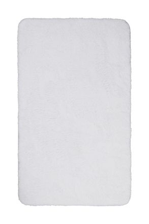 Wecon Home Alfombra de ba&ntilde;o blanco liso 80x150