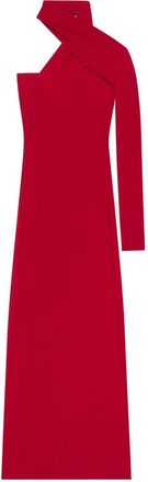 Courr&egrave;ges Draped One Shoulder Dress