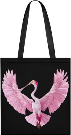 Generic Roseate Spoonbill Tote Bag for Women Men Shoulder Bags Purses Pouch Handbags