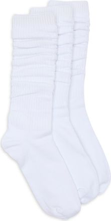 Nordstrom Rack 3-Pack Slouchy Crew Socks in White at Nordstrom Rack, Size 9/11