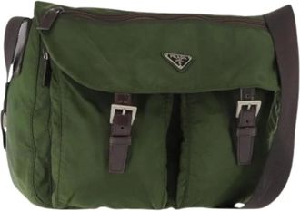 Prada unisex, Pre-owned, Groen, Maat: ONE Size Nylon