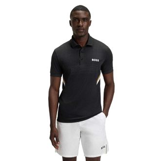 HUGO BOSS Heren Slim Poloshirt (Zwart)