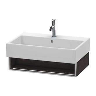 Duravit Mueble De Pared Duravit Vero Air 68,4 X 43,1 Cm, 1 Compartimento Abierto, Para Vero Air 235070, Color (frente/cuerpo): Roble Oscuro Cepillado Chapa De