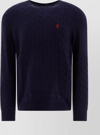 Polo Ralph Lauren cashmere-blend cable-knit crewneck sweater