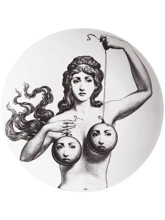 Fornasetti Piatto da parete Tema e Variazioni n.182 - Nero