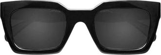 Anine Bing Zwarte Indio Zonnebril 100% Acetaat - Dames - Zonnebrillen - Zwart - ONE Size - Accessoires