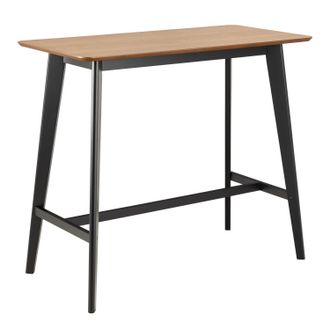 Furniture To Go Roxby Bar Table in Oak & Black in Brown