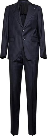 Tagliatore Pak met krijtstreep - Blauw