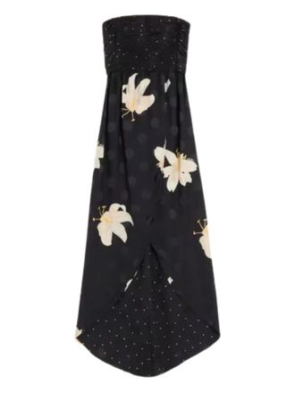 Valentino Garavani Apres LHiver Lilium-pattern gown - Nero