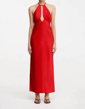 Significant Other Becca Halter Dress In Chilli
