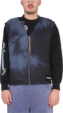 Aries Padded Liner Gilet - Heren - Bodywarmers - Blauw - M - Polyester - Jassen