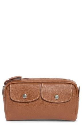 Longchamp Wide Cosmetic Case in Cognac at Nordstrom Rack