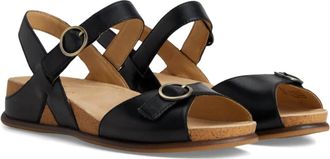 Dansko Womens Candace Sandal In Black Burnished