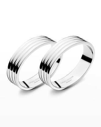 Georg Jensen Bernadotte 2-Piece Napkin Ring Set
