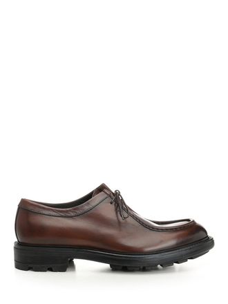 Corvari Derby Shoe Lace-Up Shoes Brown